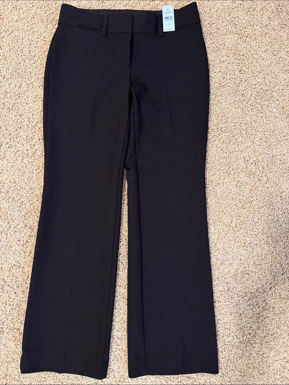 LOFT Black Bootcut Career Pants